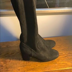 Comfortable lightly worn thigh high boots
